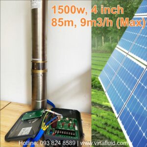 Bơm NLMT DC 4 inch 1500W 85m 9m3/h