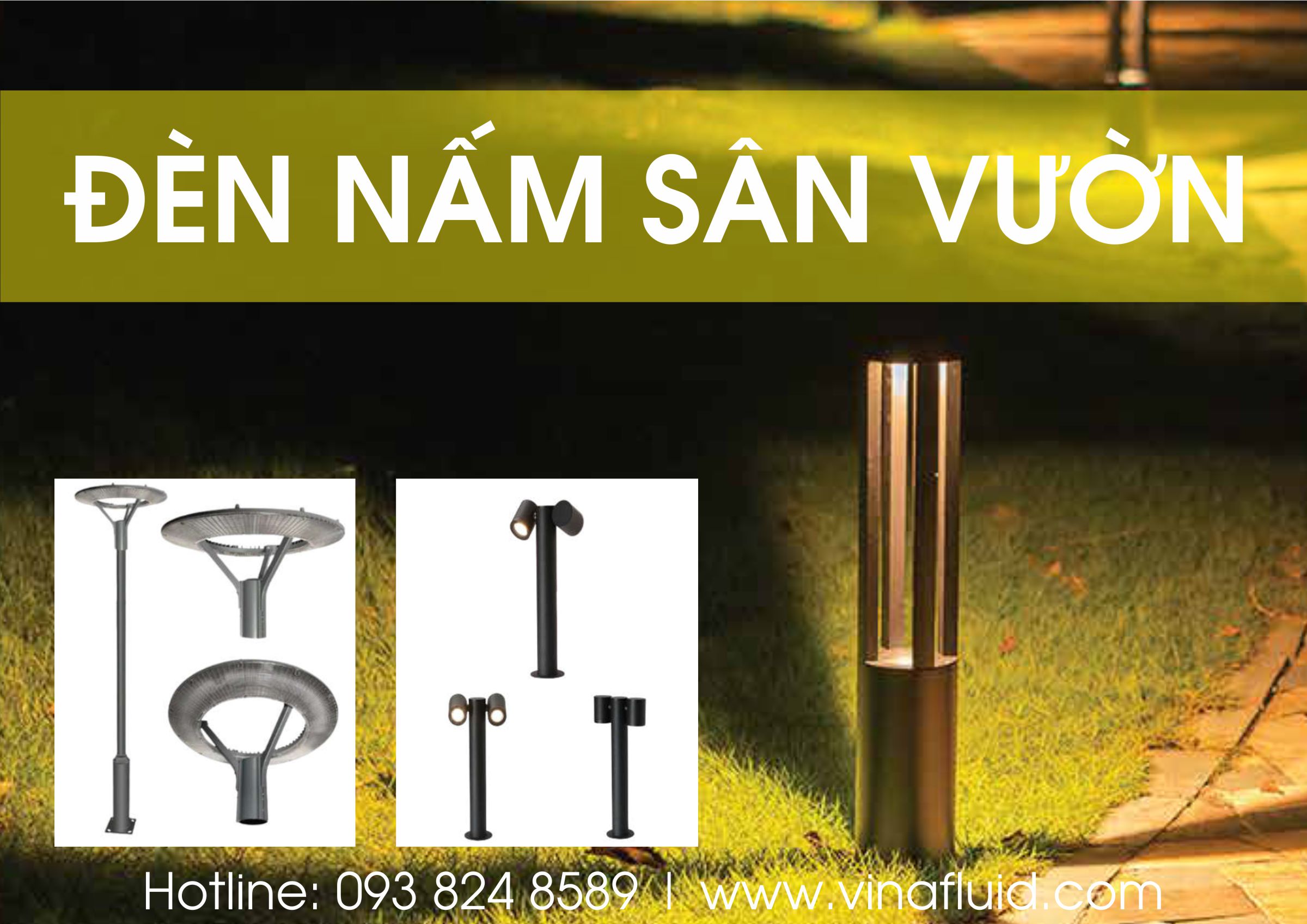 Đèn nấm sân vườn bóng LED chiếu sáng và trang trí