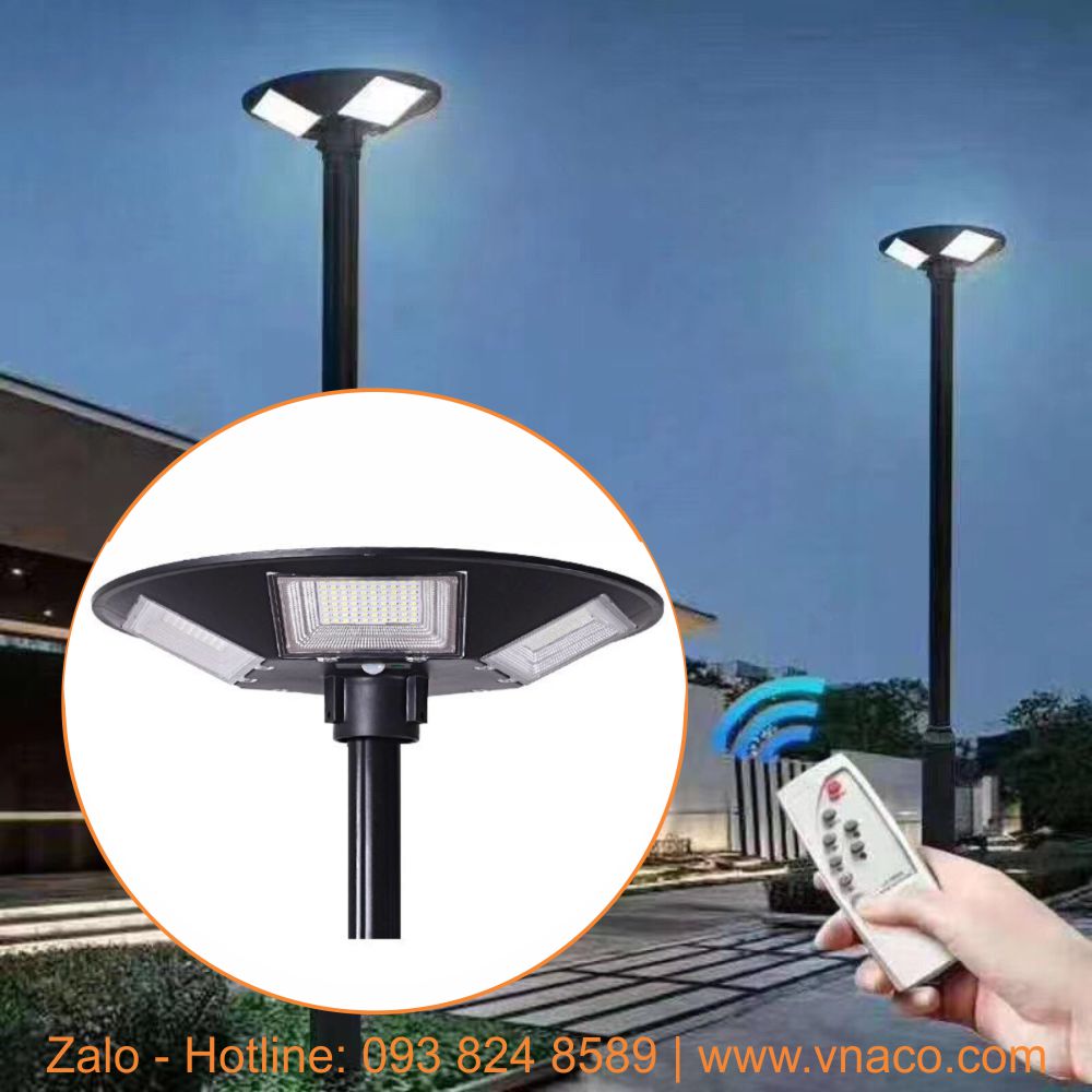 Đèn NLMT kiểu tròn UFO 200W đường kính 550mm lắp sân vườn