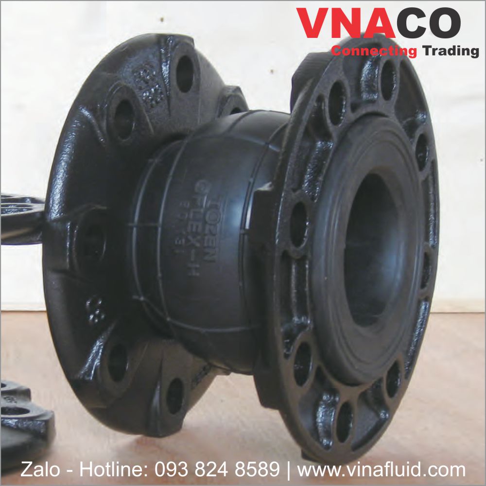 Khớp nối mềm TOZEN Oflex và TwinFlex mặt bích cao su